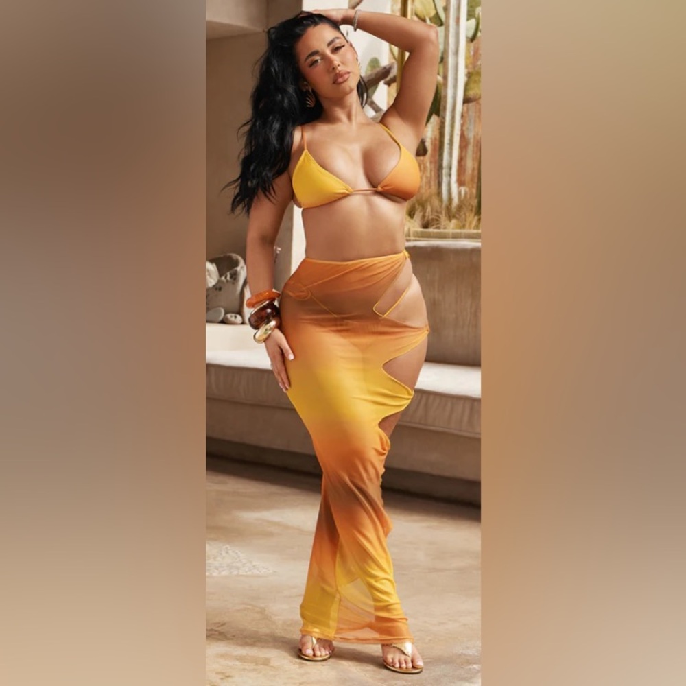 Fashion Nova Orange Bikini Set